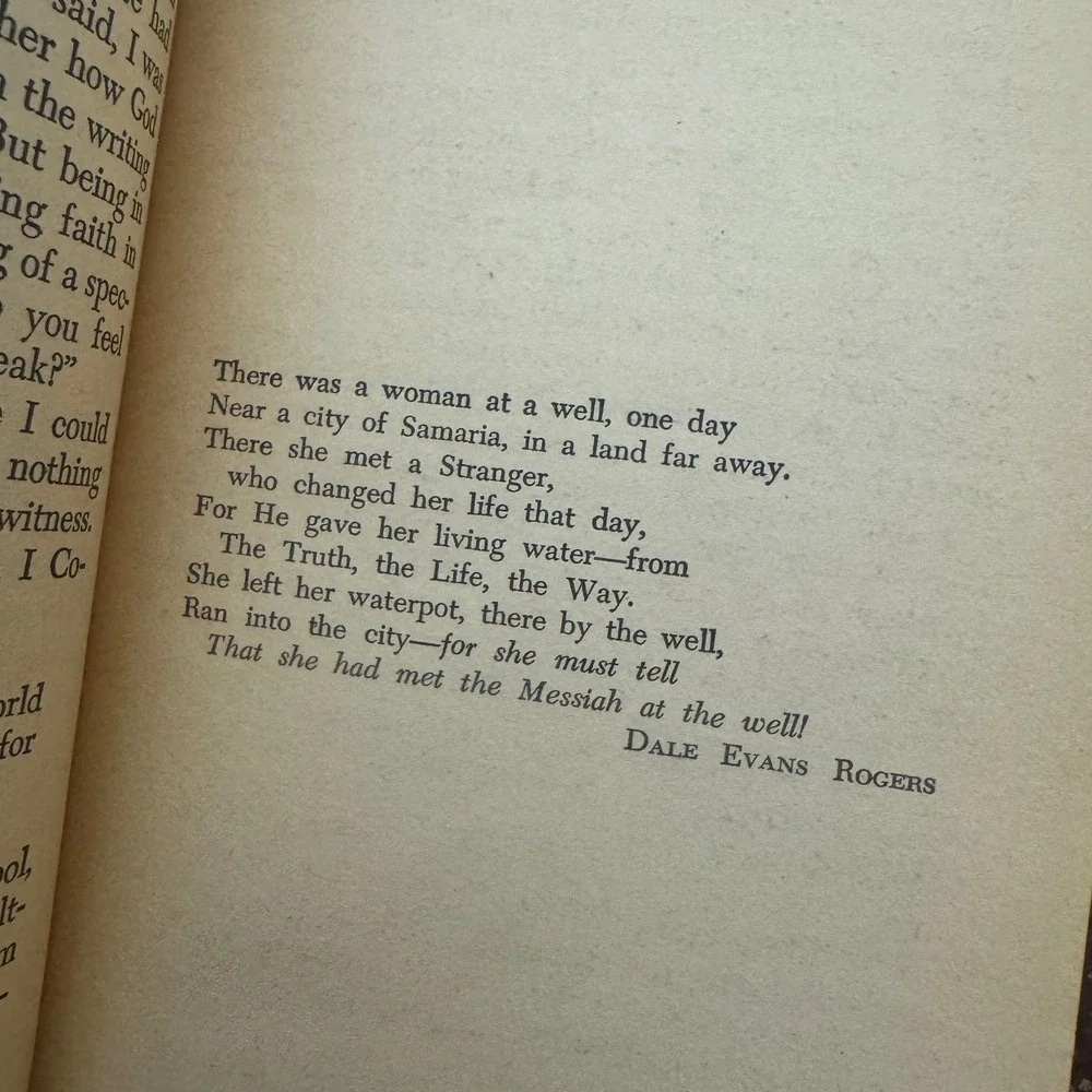 The Woman at the Well‎ 1972 Dale Evans Rogers Paperback Book
